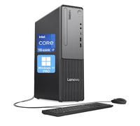 Lenovo ThinkCentre Neo 50t Tower Computadora de sobremesa, Intel Core i7-13700 de 16 núcleos, 64 GB de RAM, 4 TB SSD, 3 puertos de monitor (DP+HDMI+VGA), WiFi, RJ-45, USB-C, lector de tarjetas, KB con