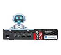 Lenovo ThinkCentre Tiny Desktop, 16 GB de RAM, SSD de 1 TB, CPU AMD, soporte de doble pantalla, Wi-Fi, Bluetooth, múltiples puertos USB, puerto Ethernet, sin teclado, Windows 11 Pro, diseño compacto
