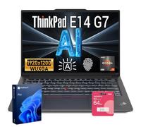 Lenovo ThinkPad E14 Gen 6 Business Laptop, pantalla FHD+ de 14 pulgadas, AMD Ryzen 7 7735U, 16GB DDR5 RAM, 1TB SSD, huella dactilar, retroiluminado, Wi-Fi 6, Windows 11 Pro, paquete con estación de