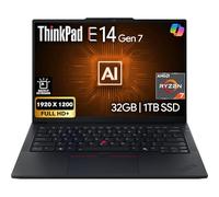 Lenovo ThinkPad E14 Gen 7 Pantalla FHD+ de 14 pulgadas, AMD Ryzen 7 250, RAM DDR5 de 32 GB, SSD PCIe de 1 TB, teclado retroiluminado, WiFi 6E + BT, RJ-45, cámara web FHD, Windows 11 Pro, laptop de