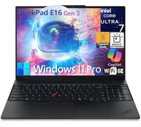 Lenovo ThinkPad E16 G2 16" FHD+ Business Laptop Computer, Intel 16-Core Ultra 7 155H (Beat Ultra 7 255U), 32GB DDR5 RAM, 1TB PCIe SSD, WiFi 6E, teclado retroiluminado, lector de huellas dactilares
