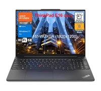 Lenovo ThinkPad E16 G2 Business Laptop Computer, 16GB DDR5, 512GB PCIe SSD, AMD 8-Core Ryzen 7 7735HS (Beat i7-1360P), 40.6 cm FHD+, WiFi 6E, lector de huellas dactilares, teclado retroiluminado