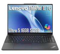 Lenovo ThinkPad E16 Gen 2 Business Laptop (16 pulgadas FHD+ antirreflejos, Intel Core Ultra 5 125U (> i7-1355U), 16GB DDR5 RAM, 512GB SSD) huellas dactilares, retroiluminado, cámara web, Ethernet, Win