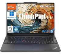Lenovo ThinkPad E16 Gen 2 Business Laptop Computer, 40.6 cm FHD+, AMD 8-Core Ryzen 7 7735HS (Beat i7-1355U), 16GB DDR5, 512GB PCIe SSD, WiFi 6, KB retroiluminado, lector de huellas dactilares, Windows