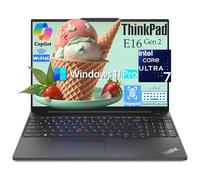 Lenovo ThinkPad E16 Gen 2 Business Laptop, Intel 16-Core Ultra 7 155H (Beat i7-13705H), 32GB DDR5 RAM, 1TB PCIe SSD, 40.6 cm FHD+ Computer, WiFi 6E, retroiluminado KB, lector de huellas dactilares