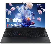 Lenovo ThinkPad E16 Gen 3 Business Laptop Computer, Intel Ultra 5 225H | RAM DDR5 de 16 GB y SSD de 1 TB, batería de larga duración y carga rápida, teclado retroiluminado y lector de huellas