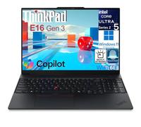 Lenovo ThinkPad E16 Gen 3 Business Laptop Computer, Intel Ultra 7 255H (edición 2026), 16GB DDR5 y 512GB, batería de larga duración, listo para IA, lector de huellas dactilares, Windows 11 Pro