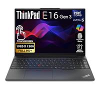 Lenovo ThinkPad E16 Gen 3, FHD+ pantalla táctil de 16 pulgadas, Intel Ultra 5-225U, 40 GB de RAM, SSD de 2 TB, huellas dactilares, teclado retroiluminado, WiFi 6E + BT, RJ-45, cámara web FHD, Win 11