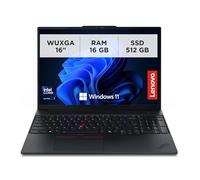 Lenovo ThinkPad E16 Gen 3 - Ordenador portátil profesional con pantalla de 16", procesador Intel Core Ultra 7, 16GB de RAM y SSD de 512GB, Windows 11 Pro - Negro