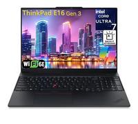 Lenovo ThinkPad E16 Gen 3 Ordenador portátil Profesional, Intel 16-Core Ultra 7 255H (Beat i9-13900H), 64GB de RAM DDR5, SSD PCIe de 2 TB, FHD+ 16", WiFi 6E, Teclado retroiluminado, Lector