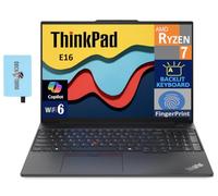 Lenovo ThinkPad E16 - Laptop empresarial con pantalla IPS WUXGA de 16 pulgadas (AMD Ryzen 7 7735U, DDR5 de 64 GB, SSD PCIe de 512 GB, GPU integrada, KB retroiluminado, huella dactilar, Thunderbolt 4