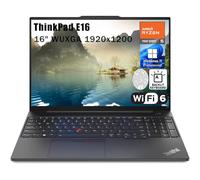 Lenovo ThinkPad E16 - Laptop empresarial FHD+ de 16 pulgadas, AMD Hexa-Core Ryzen 5 7530U (Beat i7-1355U), 16 GB DDR4 RAM, 512 GB PCIe SSD, WiFi 6, teclado retroiluminado, lector de huellas