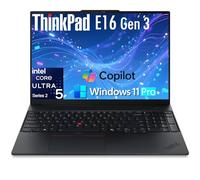 Lenovo ThinkPad E16 - Ordenador portátil con Intel Ultra 5 225H, para negocios diarios en casa, Lifetime Office 365, (16GB DDR5, 1TB SSD), teclado retroiluminado, lector de huellas dactilares, Windows