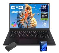 Lenovo ThinkPad P14s Gen 5 Mobile Workstation Business Laptop, Intel Ultra 7 155H, 36.8 cm 3K+ (3072 x 1920) 120Hz, 32GB DDR5, 2TB SSD, NVIDIA RTX 500 Ada, Wi-Fi 6E, Win 11 Pro, paquete de