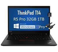 Lenovo ThinkPad T14 FHD de 14 pulgadas (32 GB de RAM, 1 TB PCIe SSD, 6 núcleos Ryzen 5 Pro 4650U (Beats i7-1165G7)), Full HD 1080p IPS portátil empresarial, teclado retroiluminado, tipo C, cámara web,