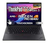 Lenovo ThinkPad T14 Gen 5 - Laptop de negocios con pantalla táctil AI, pantalla FHD+ de 14 pulgadas, AMD Ryzen 7 PRO 8840U, 16 GB DDR5 RAM, 512 GB SSD, huellas dactilares, teclado retroiluminado, WiFi