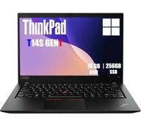 Lenovo Thinkpad T14s Gen 1 Ordenador portátil profesional, portátil de 14 pulgadas FHD, Intel Core i5-10210U, 16GB DDR4, SSD NVMe 256 GB, teclado QWERTY americano, Windows 11 Pro (reconditio