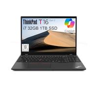Lenovo ThinkPad T16 Gen 2 Business Laptop (16 pulgadas FHD+ antirreflejos, Intel 10-Core i7-1355U, 32GB DDR5 RAM, 1TB SSD), huellas dactilares, 2 x Thunderbolt 4, cámara web, Ethernet, Wi-Fi 6E, Win