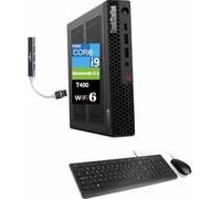 Lenovo ThinkStation P3 Tiny Workstation Mini Desktop (Intel i9-14900 vPro, T400 4GB, 16GB DDR5, 1TB PCIe SSD, WiFi 6, Bluetooth 5.3, RJ-45, 1x DP; 3X mDP, Win 11 Pro) con expansor de puerto USB DKZ