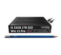 Lenovo ThinkStation P340 Tiny Workstation (Intel i5 de 6 núcleos (> i7-1165G7), 32 GB de RAM, SSD de 1 TB, gráficos UHD) Mini PC de sobremesa para negocios, 3 años de garantía, Ethernet, DisplayPort,