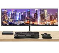 Lenovo ThinkVision S27e LCD Full HD retroiluminada LED de 27 pulgadas 1920 x 1080, paquete de 2 con HDMI, VGA, soporte de monitor dual, base universal USB-C ThinkPad, teclado inalámbrico y mouse
