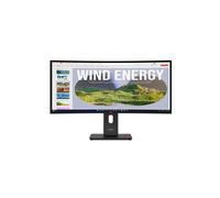 Lenovo ThinkVision T34WD-40 Monitor curvo WQHD de 34" con base de conexión USB-C para espacios de trabajo híbridos