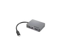 Lenovo 4X91A30366 base para portátil y replicador de puertos Alámbrico USB 2.0 Type-C Gris