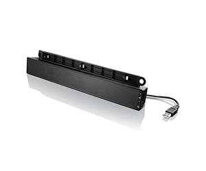 Lenovo USB Soundbar - Altavoces (Negro, Portátil, PC, Alámbrico, USB, 280-20000 Hz)
