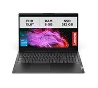 Lenovo V15 G5 IRL - Ordenador portátil profesional de 15,6 pulgadas Full HD - Negro Procesador Intel Core i5 13ª Gen, RAM DDR5 8 GB, SSD 512 GB rápido, FreeDOS