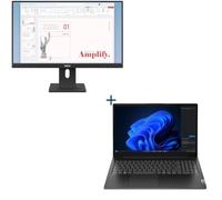 Lenovo v15 i3 8gb 512 dos 15'+monitor 24'