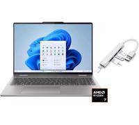 Lenovo Yoga 2 en 1 16 2K Touch Laptop | AMD Ryzen 7 8840HS Beat Intel Ultra 5| Gráficos AMD Radeon | Retroiluminado | Huella dactilar | 16GB RAM DDR5 | 1024GB SSD | Windows 11 Home | Paquete con hub