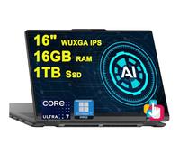 Lenovo Yoga 7 16 2 en 1 AI PC Laptop 16 pulgadas WUXGA IPS Touch brillante Intel 12-core Ultra 7 155U 16GB DDR5 1TB SSD retroiluminada huella dactilar Thunderbolt FHD IR cámara de privacidad Win11Pro