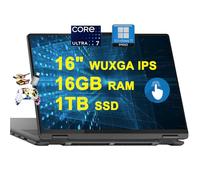 Lenovo Yoga 7 16 2 en 1 AI PC Laptop 16 pulgadas WUXGA IPS Touch Glossy Intel 12-core Ultra 7 155U 16GB RAM 1TB SSD retroiluminada huella dactilar Thunderbolt FHD IR cámara de privacidad Win11Pro +