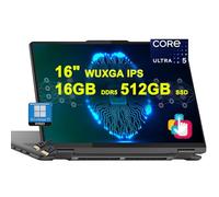 Lenovo Yoga 7 16 2 en 1 AI PC Laptop | 16 pulgadas WUXGA Touch | Intel 12-core Ultra 5 125U (>i7-1335U) | 16GB DDR5 512GB SSD retroiluminada huella dactilar Thunderbolt FHD cámara Win11Pro con