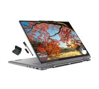 Lenovo Yoga 7 2 en 1 35.6 cm WUXGA (1920 x 1200) Laptop con pantalla táctil, 3.5GHz, AMD Ryzen 5 8640HS de 6 núcleos, 8 GB LPDDR5 RAM, 512 GB SSD, teclado retroiluminado, huella dactilar, Wi-Fi 6