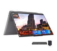 Lenovo Yoga 7 2 en 1 40.6 cm 2K Laptop con pantalla táctil, AMD Ryzen 7 8840HS, 16GB LPDDR5X, 3TB de almacenamiento (2TB SSD + 1TB Docking Station Set), teclado retroiluminado, huella dactilar