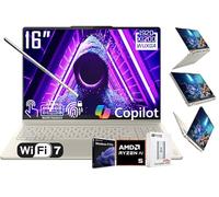 Lenovo Yoga 7 2 en 1 AI PC Copilot Laptop, pantalla táctil LCD 2K de 16 pulgadas, AMD Ryzen AI 5 340, AMD Radeon 840M, 16GB LPDDR5X, 512GB SSD, WiFi 7, KB retroiluminado, huella dactilar, cámara web