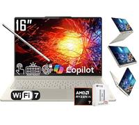 Lenovo Yoga 7 2 en 1 AI PC Copilot+ Laptop, pantalla táctil LCD 2K de 40.6 cm, AMD 8-Core Ryzen AI 7 350, 16GB LPDDR5X, 2TB SSD, WiFi 7, retroiluminado KB, huella dactilar, cámara web 1080P, W/128 PSD