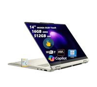 Lenovo Yoga 7 2 en 1 Copilot+ AI PC Laptop | 14 pulgadas WUXGA OLED Touch (100% DCI-P3) | AMD Ryzen AI 5 340 (hasta 50 Tops) | 16GB DDR5 512GB SSD | para Creator Business Professional Win11Pro con