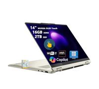 Lenovo Yoga 7 2 en 1 Copilot+ AI PC Laptop | 14 pulgadas WUXGA OLED Touch (100% DCI-P3) | AMD Ryzen AI 5 340 (hasta 50 Tops) | 16GB DDR5 2TB SSD | para Creator Business Professional Win11Pro con