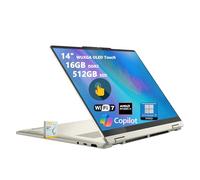 Lenovo Yoga 7 2 en 1 Copilot+ AI PC Laptop | 14 pulgadas WUXGA OLED Touch (100% DCI-P3) | AMD Ryzen AI 7 350 (hasta 50 Tops) | 16GB DDR5 512GB SSD | para Creator Business Professional Win11pro con