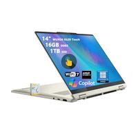 Lenovo Yoga 7 2 en 1 Copilot+ AI PC Laptop | 14 pulgadas WUXGA OLED Touch (100% DCI-P3) | AMD Ryzen AI 7 350 (hasta 50 Tops) | 16GB DDR5 1TB SSD | para Creator Business Professional Win11pro con
