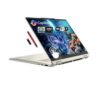 Lenovo Yoga 7 2 en 1 Copilot+ AI PC portátil, 35.6 cm 2K OLED Touch (100% DCI-P3), AMD Ryzen AI 5 340 (hasta 50 Tops), 16GB LPDDR5, 512GB SSD, para Creator Business Professional, Windows 11, EAT 16GB