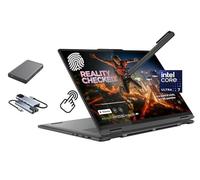 Lenovo Yoga 7 7i 2 en 1 portátil con pantalla táctil, 16 pulgadas 2K IPS, Intel Ultra 7 155U (Beats i7-1355U) AI Boost NPU, 16 GB RAM, 512 GB SSD + unidad portátil de 500 GB, retroiluminada, FP, lápiz