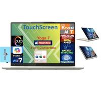 Lenovo Yoga 7 - Laptop 2 en 1 con pantalla táctil OLED FHD+ de 14 pulgadas (AMD Ryzen AI 7 350 (Beat i7-1355u), 16 GB LPDDR5X, 1 TB M.2 2242 PCIe SSD, Win 11P) con MS 365 personal, expansor de puerto