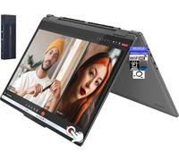 Lenovo Yoga 7i 2 en 1 40.6 cm 2K WUXGA Laptop con pantalla táctil, procesador Intel Core Ultra 5 125U de 12 núcleos, 16 GB de RAM 2 TB SSD, lector de huellas dactilares, teclado retroiluminado, Wi-Fi