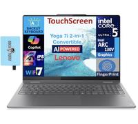 Lenovo Yoga 7i 2 en 1 AI Copilot + Laptop Pantalla táctil 2K de 16 pulgadas (Intel Ultra 5 Series 2, 16GB LPDDR5X, 512GB M.2 PCIe SSD, KB retroiluminado, huella dactilar, 2 TB 4, Win 11 Pro) con
