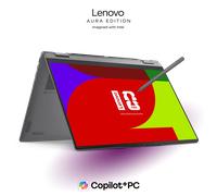 Lenovo Yoga 7i 2-in-1 Gen 11 Aura Edition 16 Intel Procesador Intel® Core Ultra 7 355 núcleos LPE de hasta 3,50 GHz núcleos P de hasta 4,70 GHz, Windows 11 Home 64, 1 TB SSD M.2 2242 PCIe Gen4 QLC - 8