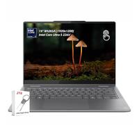 Lenovo Yoga 7i - Laptop 2 en 1 con Intel Core Ultra 5 226V, 14 pulgadas WUXGA OLED 100% DCI-P3, 16GB LPDDR5x RAM 2TB SSD, Wi-Fi 7, lector FP, Win11, Luna Grey, con unidad USB de 2 TB, W/GaLiMu