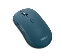 Lenovo Yoga - Ratón Silencioso Bluetooth (Inalámbrico, Ergonómico, Ambidiestro, Sensor Óptico IR LED, 6 Botones, Rueda Desplazamiento, Bluetooth, Conectividad Simultánea, x1 Batería AA) - Tidal Teal